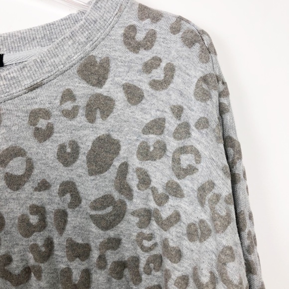 Rails Marlo Leopard Print Crew Neck Sweatshirt M - Picture 6 of 11